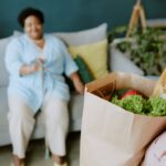 Giving Care Package to Senior Patient